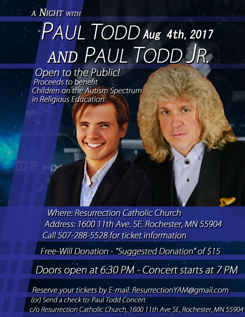 First Lady In My Life Paul Todd Paul Todd Concert — Church of the Resurrection – Catholic Church